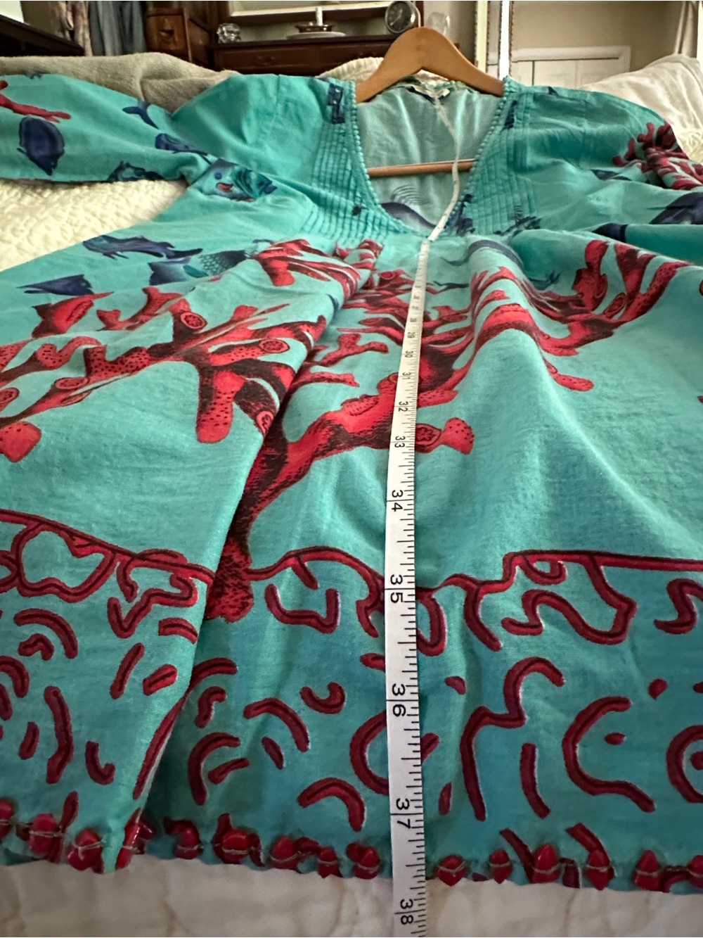 Soft Surroundings fish print cover up - Picture 9 of 11
